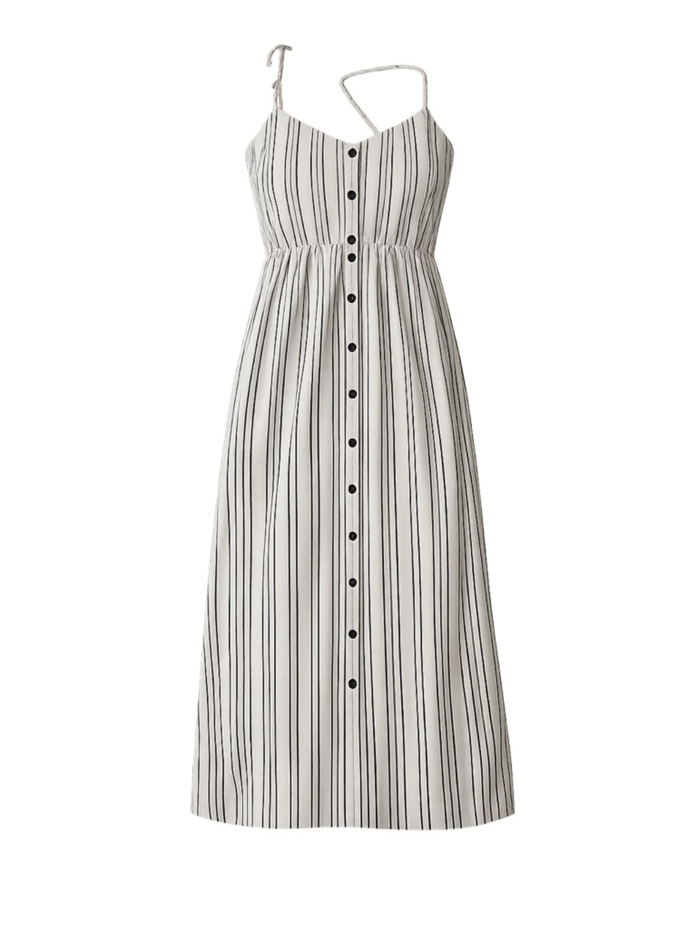 RVCA Women's Striped Button-Front Midi Dress Multicolor Size S
136